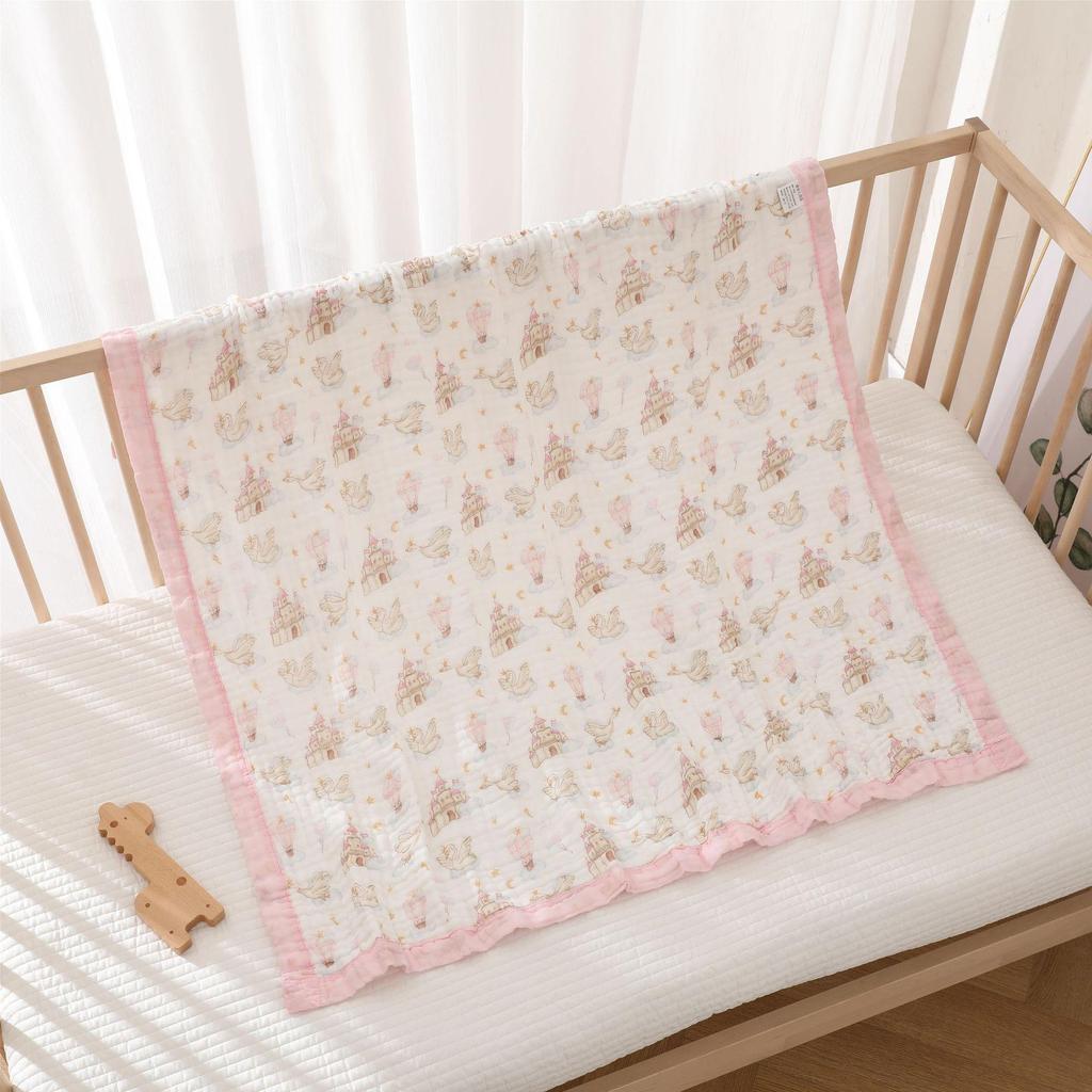 Six-layer Pure Cotton Gauze Baby Blanket and Swaddle
