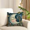 Nordic Midsummer Festival Cushion Cover Reversible Plush Pillow Cover Soft Fluffy Home Decor for Sofa Bedroom