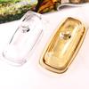 Glass Butter Dish Lid Included Elegant Plate for Butter Storage and Snacks Serving Practical Kitchen Tool