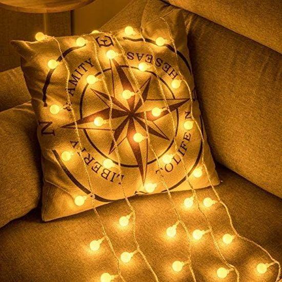 AWQ 200 LED Christmas Fairy String Lights for Xmas Decoration Warm White