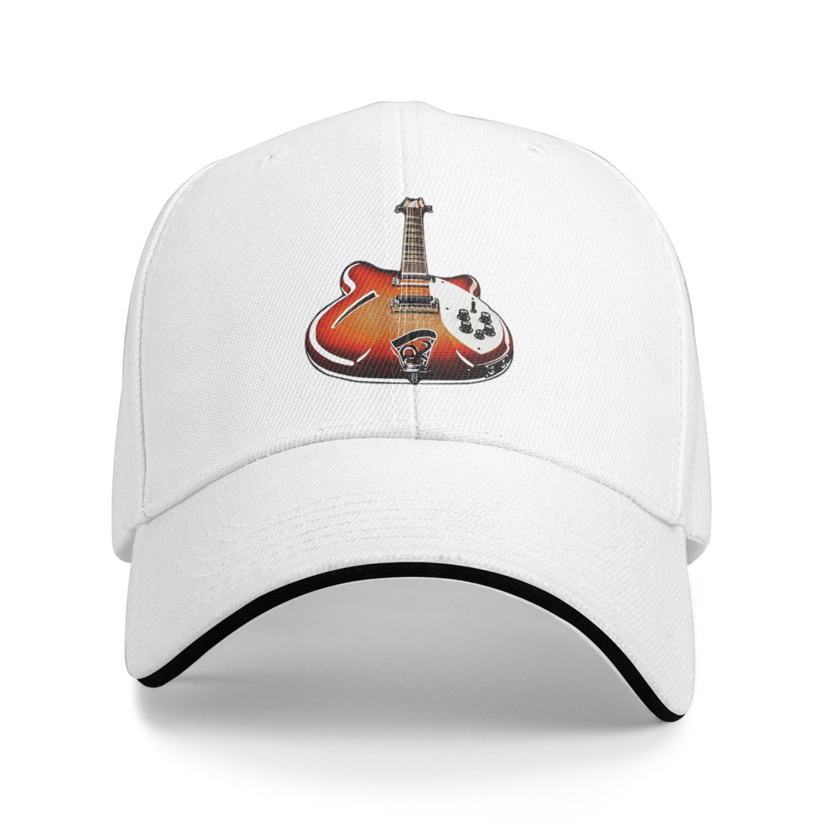 

Rickenbacker Guitar Celebration Abstract Art Caps Snapback Fashion Baseball Hats Breathable Casual Casquette Outdoor Unisex One Size