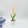 Hyacinth Plant Simulation Pot With Plastic And Silk Material For Home Wedding And Photography Uses