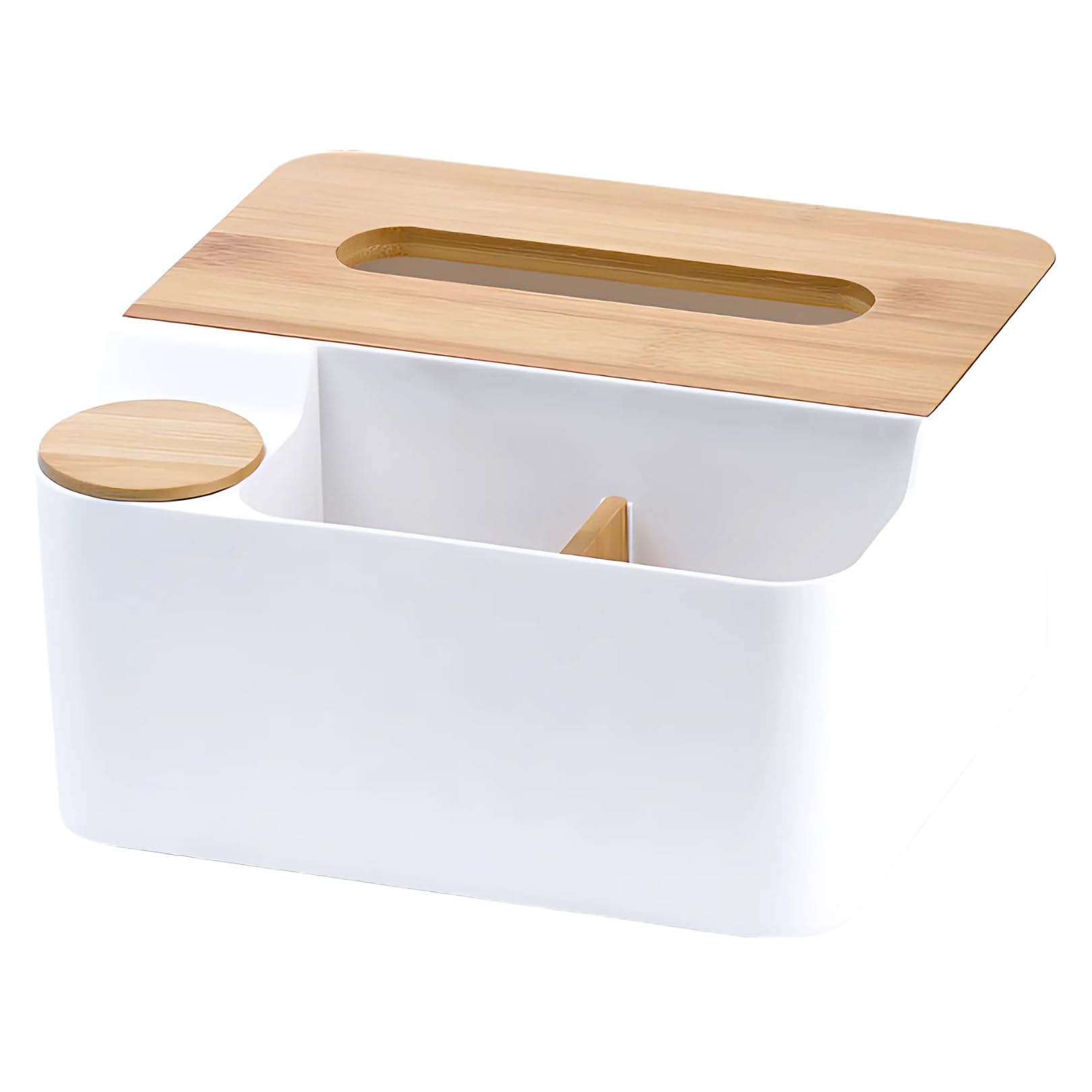 

Charmoon Многофункциональный Пульт Дистанционного Управления для Салфеток Мелкие Предметы Хлопок Настольный Стол Скандинавский Стиль Чехол, Держатель, Держатель, Ватные Палочки, Хранение, Органайзер, (белый) белый