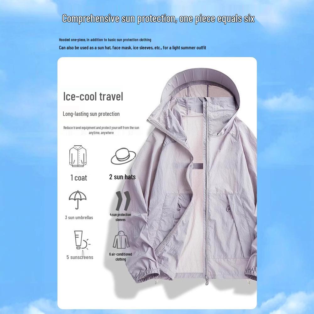Woodpecker Unisex Lightweight Ice Silk Summer Sun Protection Jacket