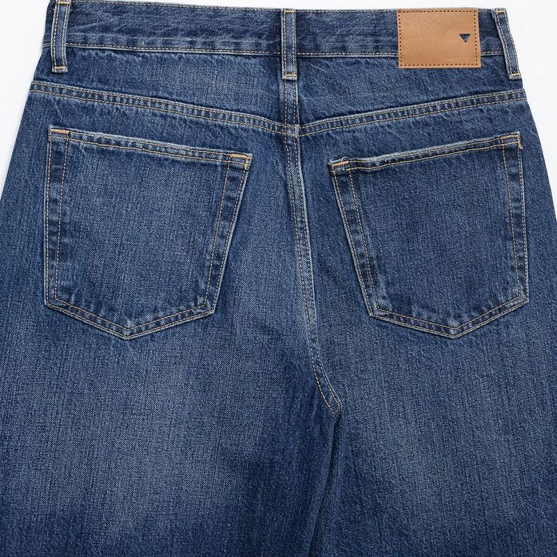 Kaslead New Arrival Women's Clothing Fashion Style Fashion Double Breasted Waist Loose Mid Waist Denim 6688010