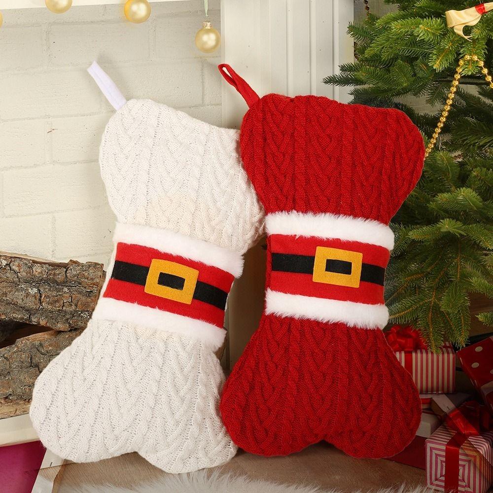 Creative Christmas Candy Bags Cute Christmas Stocking Sock Pendant Xmas Gift Bag Christmas Tree