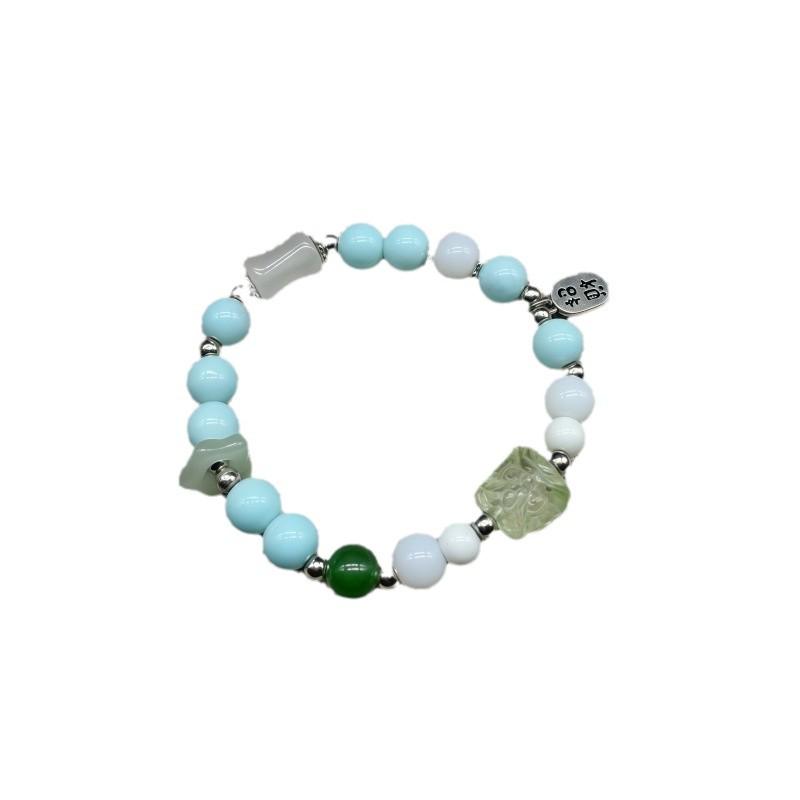 2024 Hot Fashion: Guochao Lion Dance Beaded Bracelet - Ancient Style, Versatile Wealth-Attracting Jewelry for Women