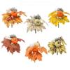 Realistic Pumpkin Maple Leaf Bundle DIY Artificial Pumpkins  Thanksgiving & Halloween Decor