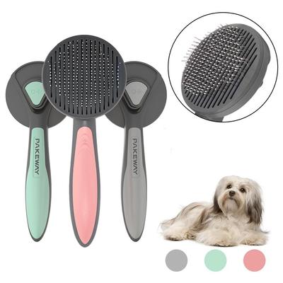 Pettine Toelettatura Rimozione Peli Cani Cuccioli Rimuovi Peli Spazzola da Bagno Strumento Deshedding Cani Conigli Pettini Pulizia Tagliacapelli Forniture