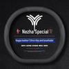 Nezha LXSGTU Genuine Leather Anti-Slip Steering Wheel Cover, Ultra-Thin, Four Seasons, Modified for Comfort.