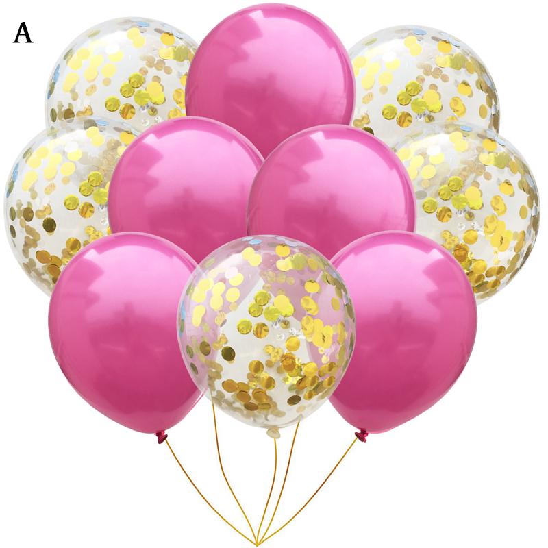 10pcs Confetti Happy Birthday Baby Shower Decoration Party Balloons Supplies