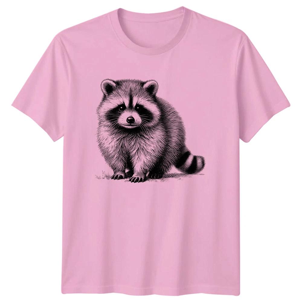 Cute Raccoon Animal Graphic Line Art Raccoon Lovers TShirt