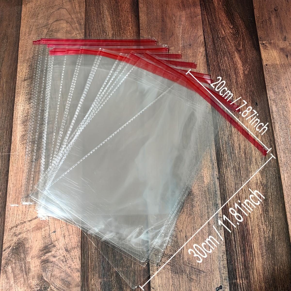 

100 шт. самозапечатывающихся целлофановых пакетов, многоразовые целлофановые пакеты для упаковки одежды, товаров общего назначения, ювелирных изделий и многого другого в нескольких упаковках 20cm*30cm/7.87inch*11.81inch