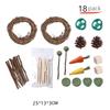 Bite Resistant Hamster Chew Toys Multi Piece Set Interactive Small Animal Toy Set Teeth Grinding Colorful Wooden Pet Toys