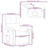 VidaXL Recliner, Relaxation Chair with Adjustable Backrest and Footrest, Living Room Seat, 3204928
