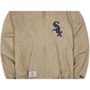 New Era Letter Logo Embroidered Striped Baseball Jacket Unisex jackets Khaki 13546437