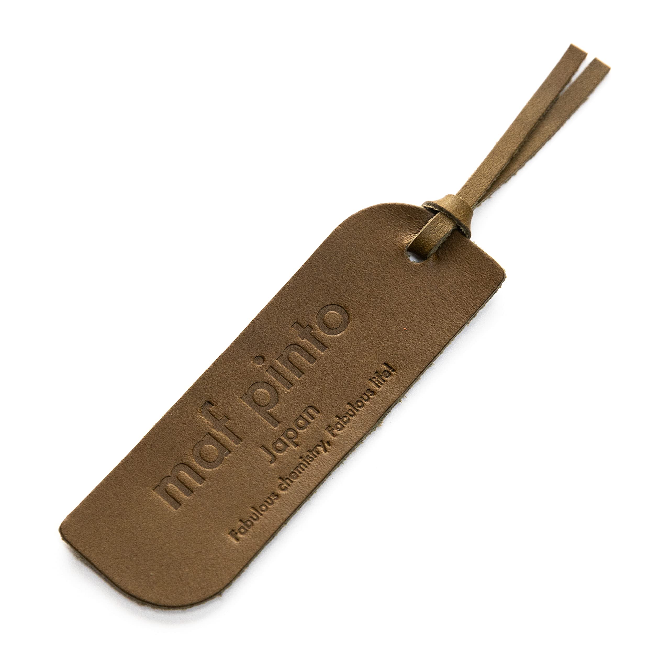 

maf pinto Bookmark Bookmarker Leather Genuine Leather Made in Japan (07.Olive, model.BM-03)