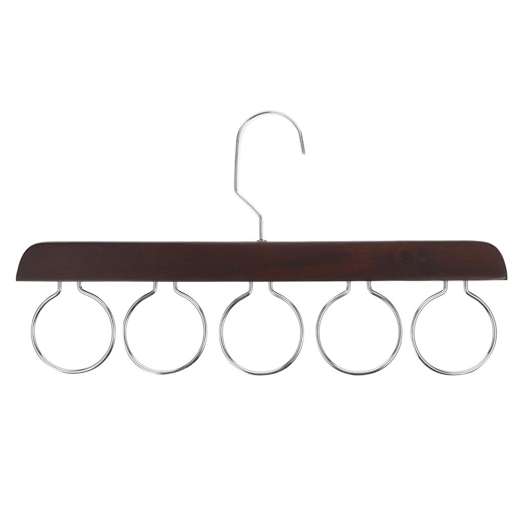 5 otvorů kroužek provaz šál víceúčelový displej šátek pásek kravata otvory držák úložný věšák na oblečení organizér do šatní skříně