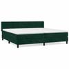 Sommier à lattes et matelas - Maison Exclusive - Velours vert foncé - 200x200cm - Tête de lit réglable