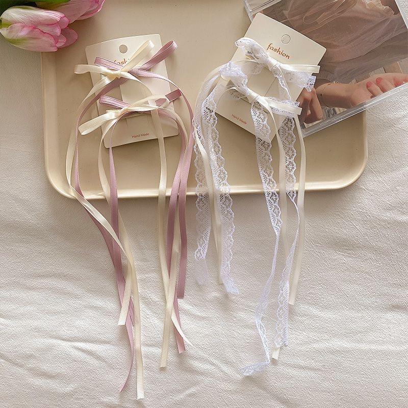 Super pohádková mašle Stuha Vlásenka Dámská Letní Předek Zlomené Vlasy Ofina Sladká dívčí spona kachní zobák Vlásenka