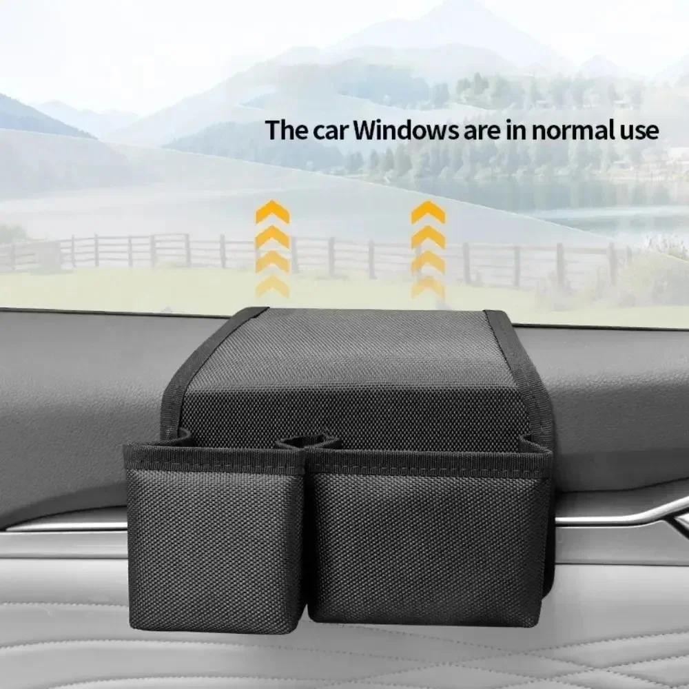 Multifunctional Car Window Organizer Box Side Door Window Storage For Travel Business Trip Camping Daily Commuting Vehicle Sedan