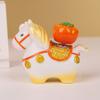 Little Horse Fu Fu Rotating Charm Decorative Item for Office Desk, Zodiac-themed Temple Decoration