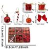 24Pcs/set Plastic Xmas Tree Hanging Pendant Glitter Christmas Balls Decor  Christmas Tree Decor