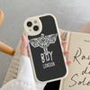 Classic B-Boy L-London Logo Phone Case For IPhone 16 15 14 13 Pro Max 11 12 Plus Leather Silicone Cover