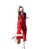 Spring/Summer 2025 Q Lady Red Floral Maxi Cami Dress with Slit