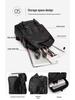 Men's PU Leather Business Travel Backpack: Retro Style, Large Capacity, Perfect for High School and Casual Use.