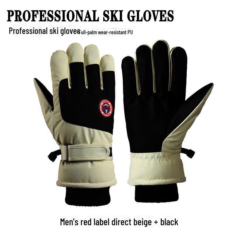 Unisex Winter Ski Gloves for Outdoor Riding, Electric Motorcycle, Warm, Cold-Proof, Touchscreen Compatible
