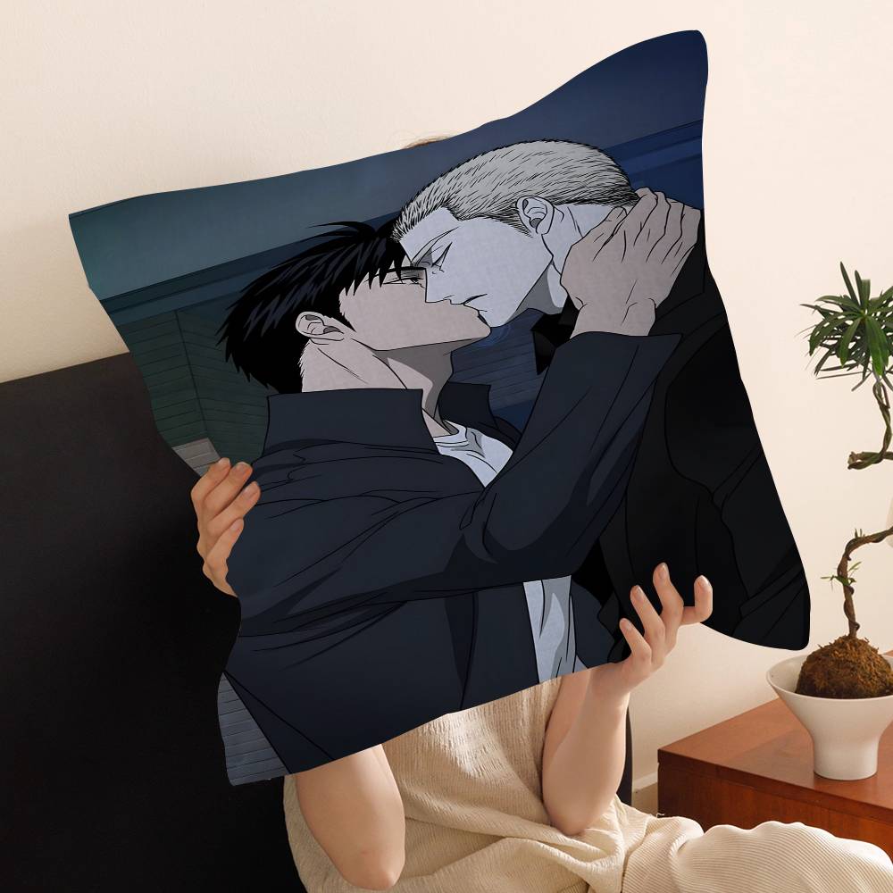 Shutline Cool Jake And ShinU Pillow Covers Cartoon Sofa Decorative Home Doublesided Printing Short Plush Cute Cushion Cover
