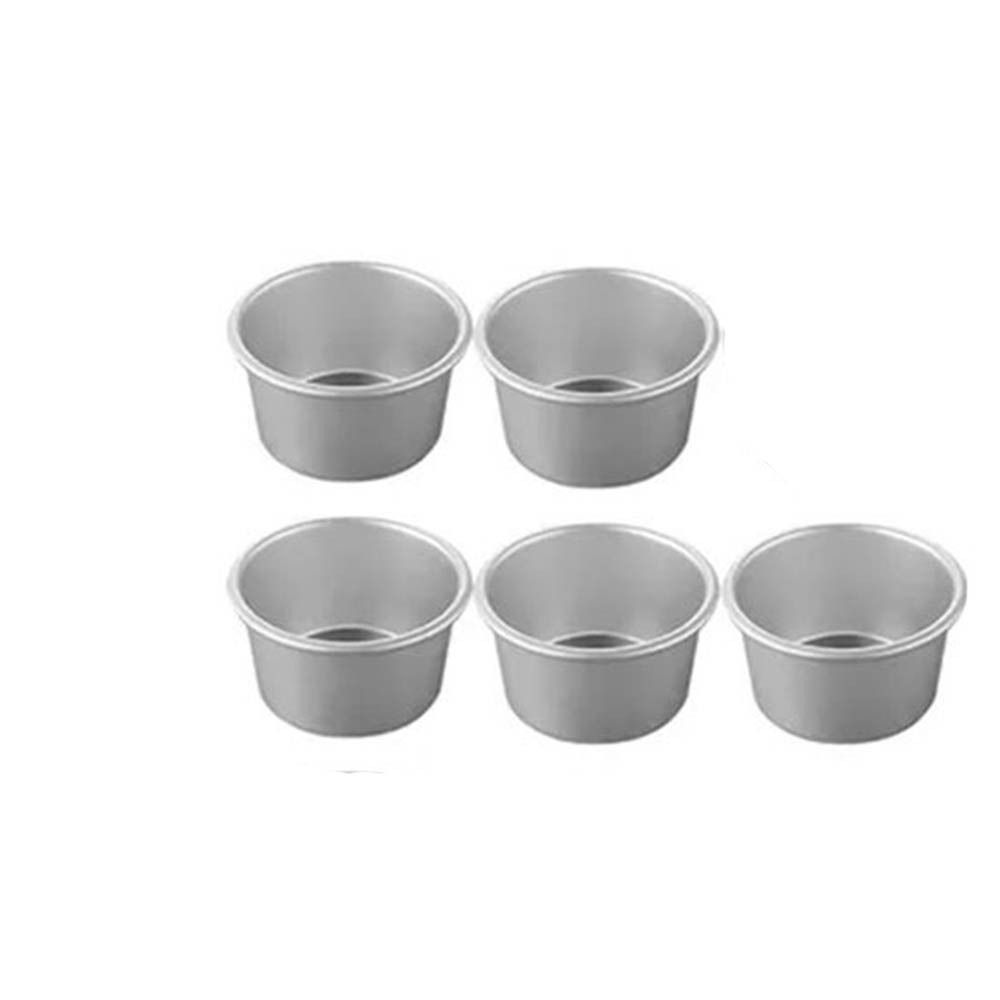 5Pcs Small Tin Nonstick Cupcakes Cup Aluminum Zinc Zinc Alloy Cake Mold Pan Eggs Tart Moulds  Professional Use