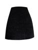 Women's Woolen Sequined High-Waisted A-Line Bodycon Skirt - Winter 2025 Petite French Style