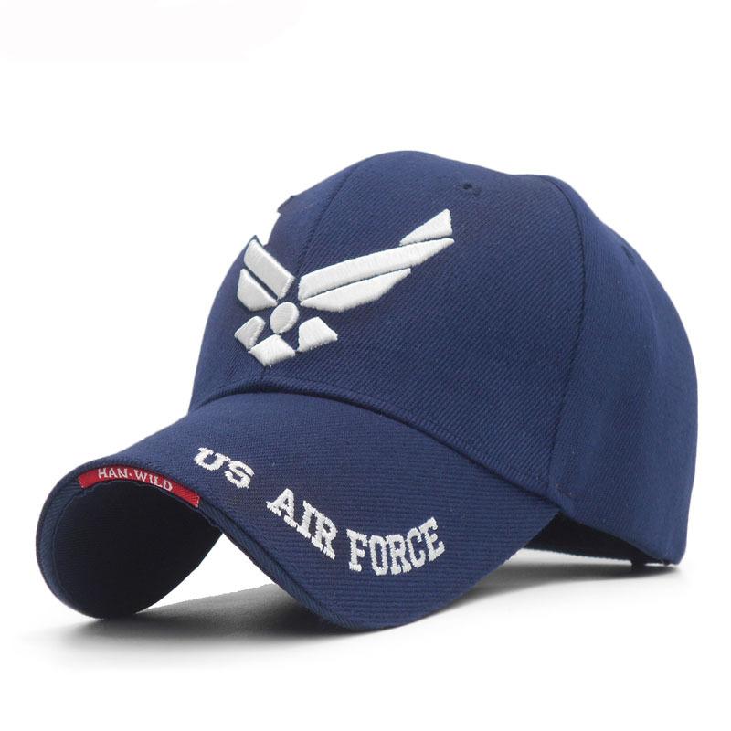 US Air Force V-Mark Embroidery Baseball Caps Spring and Autumn Outdoor Adjustable Casual Hats Sunscreen Hat