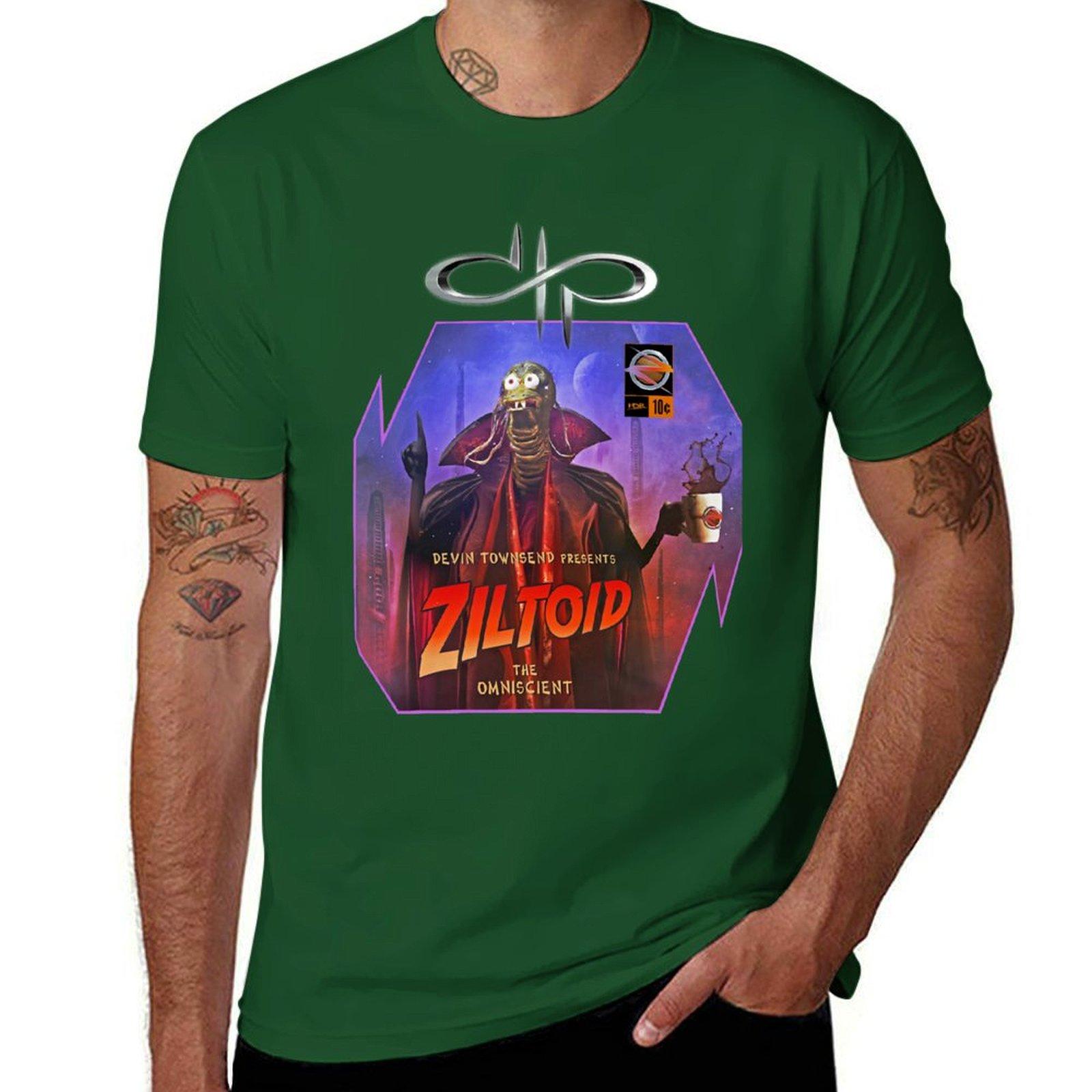 

DevinTownsend Funny Ziltoids Tshirt summer clothes vintage mens white t shirts 4XL