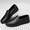 Fashion Summer Mens Loafers Breathable Lightweight Business Casual Shoes Fashion Genuine Leather Driving Shoes for Men Zapatos De Hombre