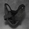 Maschera Sportiva Antipolvere Maschera in Pelle Borchiata, Maschera Punk Biker Motociclista Rock Mezza Faccia Costumi Cosplay di Halloween