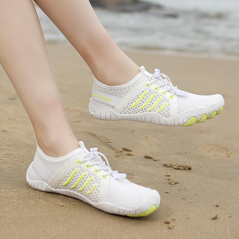 Men Women Aqua Shoes Barefoot Beach Pool Wading Shoes Quick Drying Water Sports Shoes Surfing Diving Anti-slip Elastic Sole