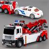 Kinderanhänger Räum- und Rettungsfahrzeug Spielzeugauto mit Licht und Ton für Kinder zum Lernen und Spielen