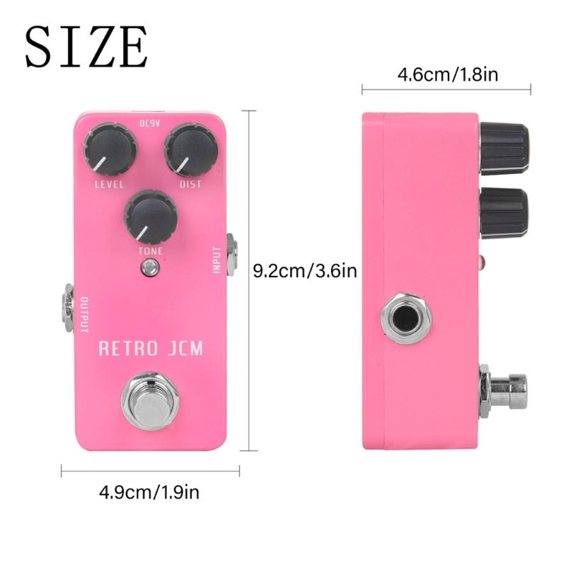 Pedal Processor of Overdrive Tone Effect for Guitar Bass, Exclude Power Adapter