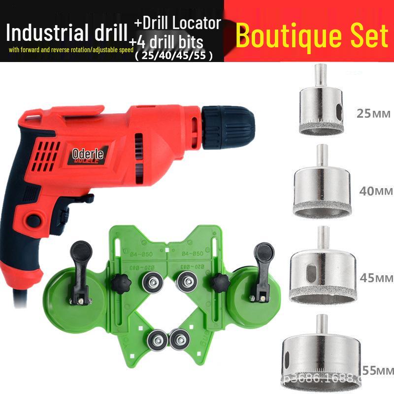 Multifunctional Precision Glass Drill Locator with Suction Cup