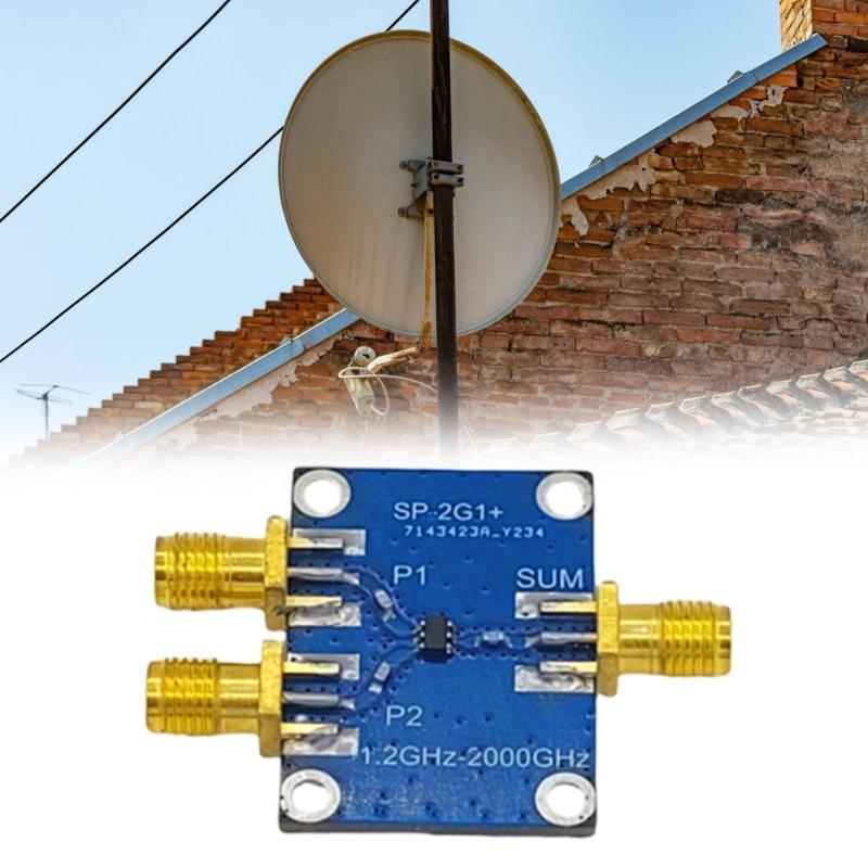 Wideband Radio Splitter Combiner 1.2-2GHz with 20dB Isolation and 1.3 1 VSWR for Satellite Navigation