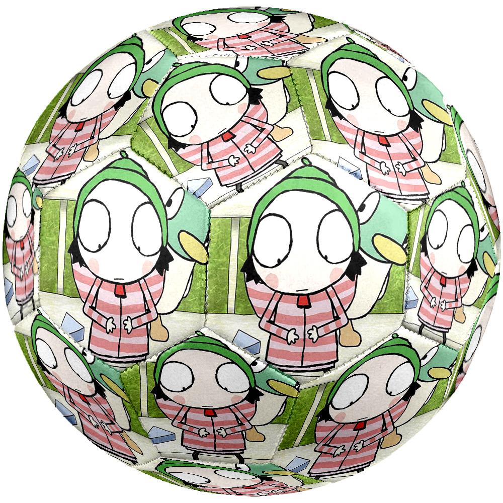 Sarah & Duck Theme Size 5 Soccer Ball, Suitable for Both Indoor and Outdoor Matches, a Gift Suitable for Everyone.