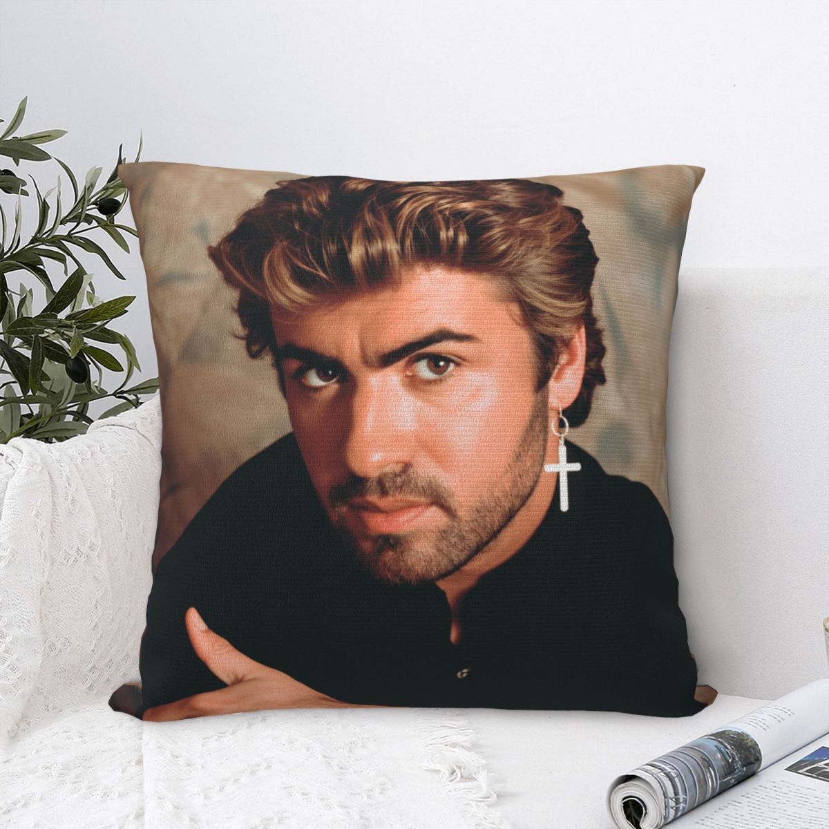 Pandara Jewelry Unisex Pillow Case George Michael Songs Polyester Pillow Cover Kawaii Cushion Cover Design Pillowcases For Sofa Bedroom Home Decor