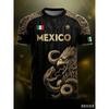 2026 Mexikanisches Fußballtrikot 3D-Druck Herren Rundhals Lässiges Sportshirt Herren Damen Kurzarm Top Herren T-Shirts Y2k Harajuku