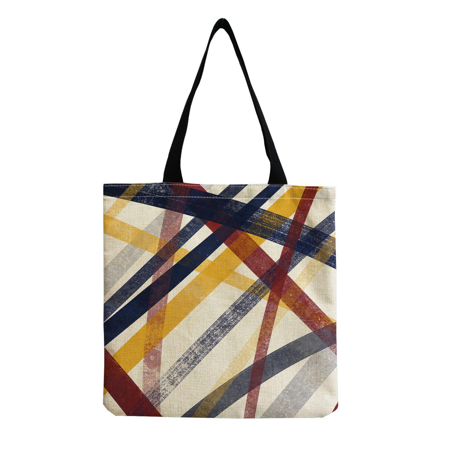 

Women Vintage Linen Tote Bag - Large Capacity Print Shoulder Handbag for Casual & Grocery Shopping KTB hmk2841