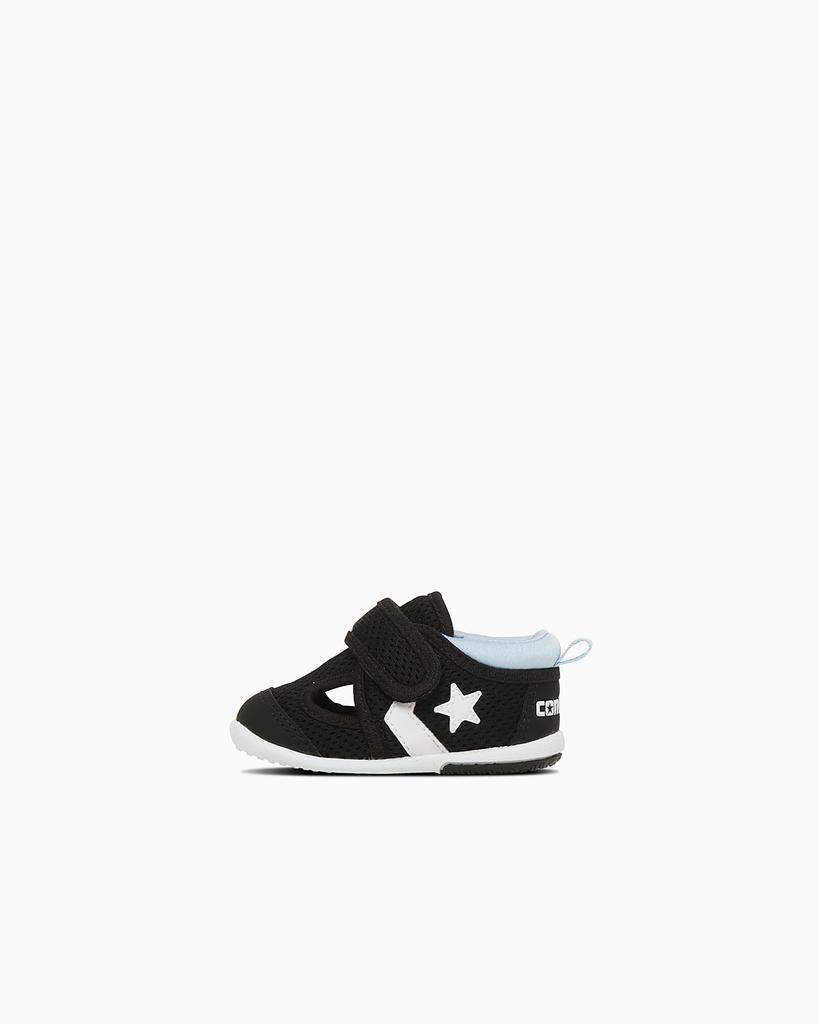 Converse Little Summer 9 Baby Cm Shoes, Black/Light Blue, 12.0