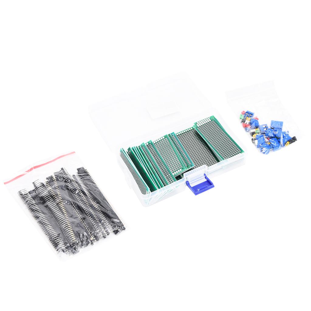 100Pcs Double Sided Boards Kit PCB Universal Printed Electronic Circuit Prototype Panels