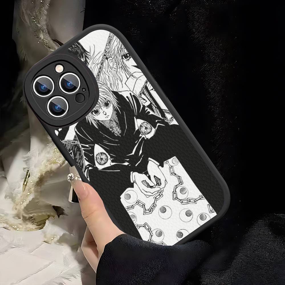 

Hunter X Hunters Anime Silicone Phone Case For IPhone 16 15 14 13 12 11 Pro Max Mini Leather Soft Cover iPhone 14